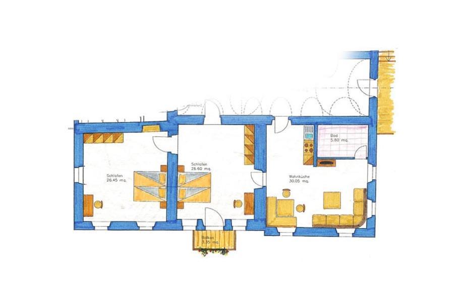 Appartement Pichler Доббиако Экстерьер фото